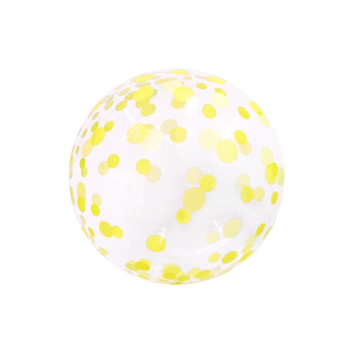 Bubble Balloon - Confetti Yellow - 18''