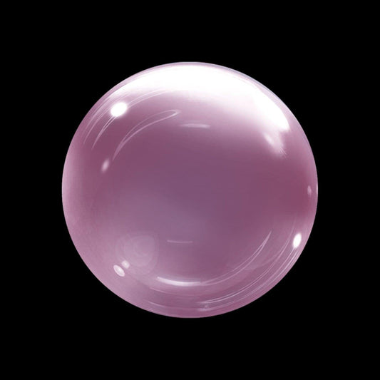 Bubble Balloon, Crystal Pink, 24 Inches