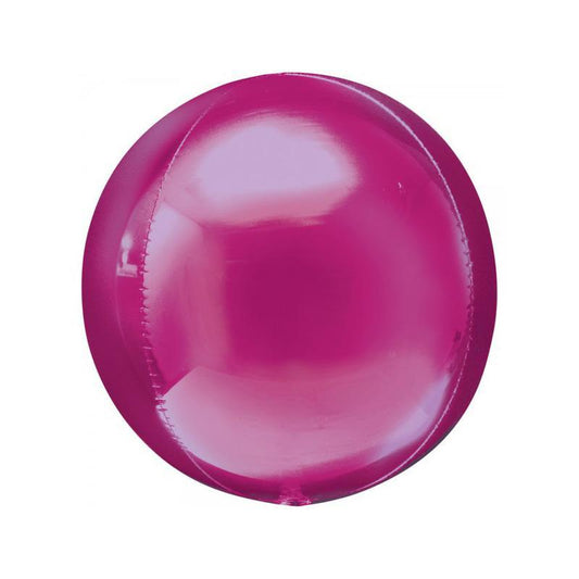 Bright Pink Orbz Balloon, 16 Inches