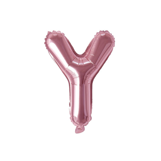 Rose Gold Letter Y Foil Balloon, 16 Inches, 1 Count