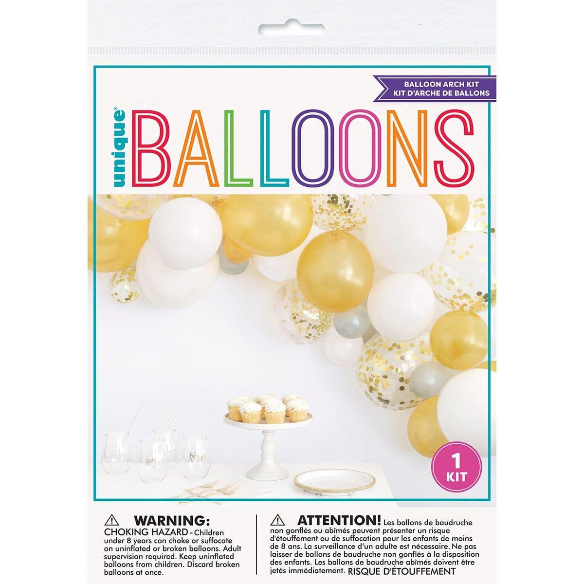 Gold Confetti Birthday Balloon Arch Kit