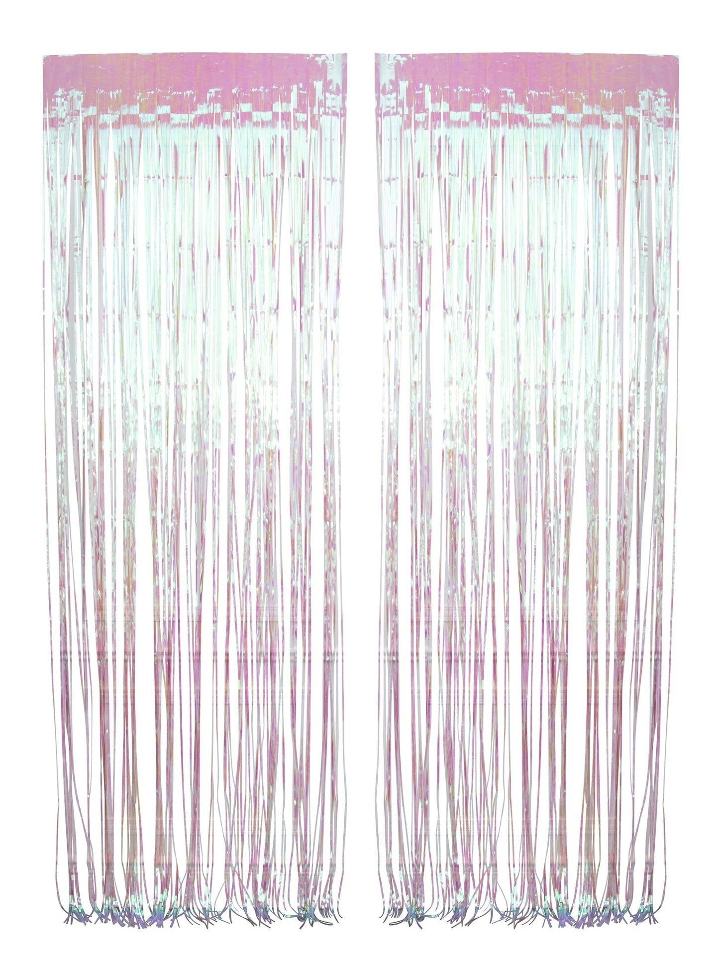 Iridescent Foil Fringe Curtain, 2 Count